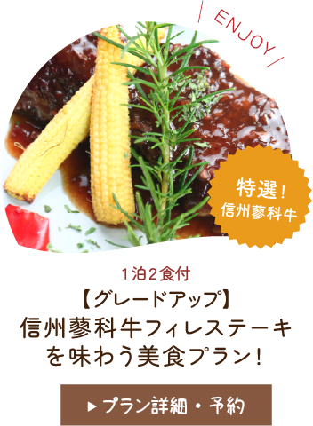 蓼科牛ステーキプラン